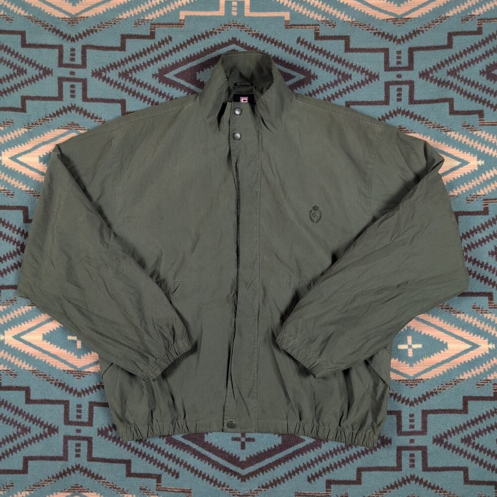 Vintage Chaps Ralph Lauren Harrington Windbreaker Jacket Men's Size XXL Green